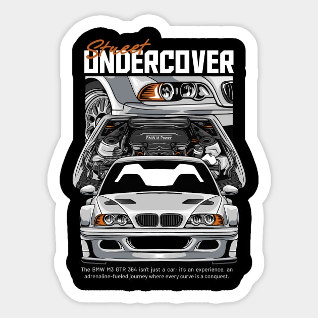 GTR E46 Street Undercover Sticker by Harrisaputra